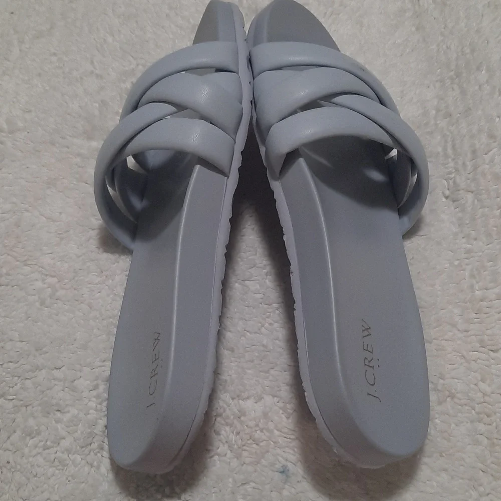 J. Crew Women's Light Blue Crisscross Sandals
